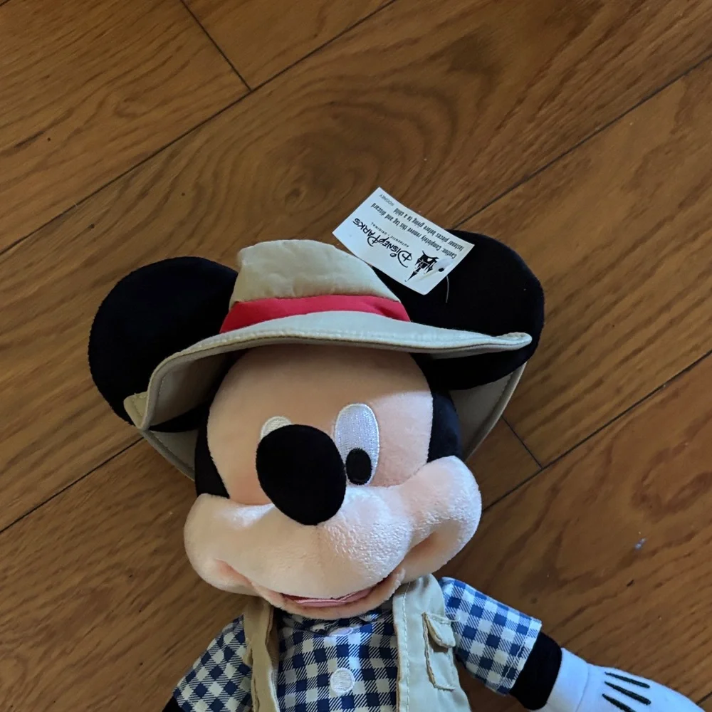 Disney Mickey Mouse Adventure Plush in Blue and Tan